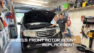 2009-2015 Honda pilot front motor mount replacement