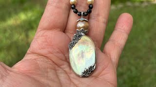 Mother of Pearl Soft Soldered Necklace
