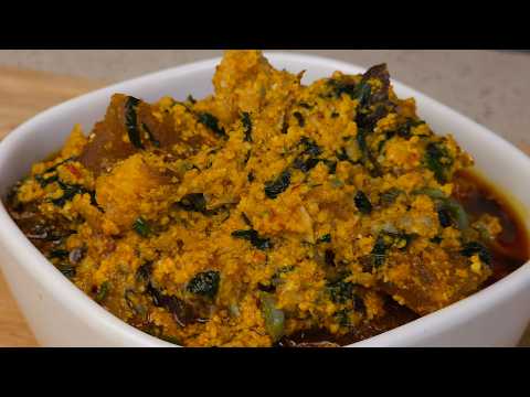 How to make Egusi Soup: A Flavorful Blend of Melon, Onion, and Goat Meat #egusisoup #food