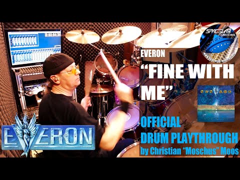 EVERON - Fine With Me  - OFFICIAL DRUM PLAYTHROUGH