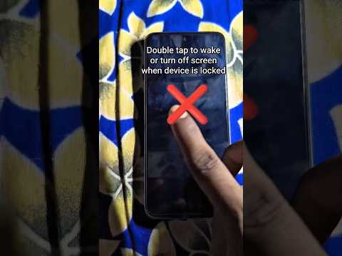 Double tap to wake or turn off screen when device is locked Setting ✅ #shorts #youtubeshorts