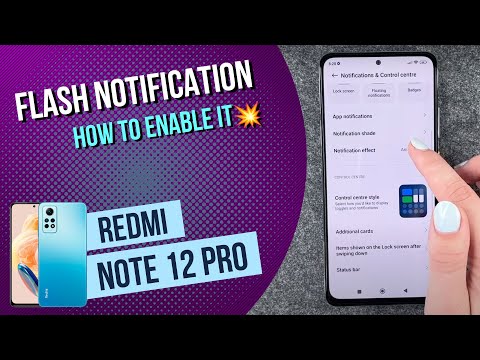 Xiaomi Redmi Note 12 Pro - How to enable LED Notification • 📱 • 📩 • ⚡️ • Tutorial