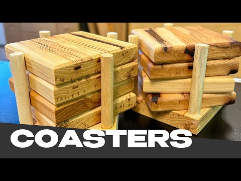 DIY WOODEN COASTERS | Beginner and Intermediate Designs | #woodworking