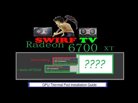GPU Thermal Pad Installation guide ( Memory Temp Reduction  [ 6700 XT AMD reference card ] #ETHEREUM