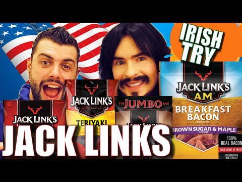 Irish People Taste Test American JACK LINKS!! - 'Meat...