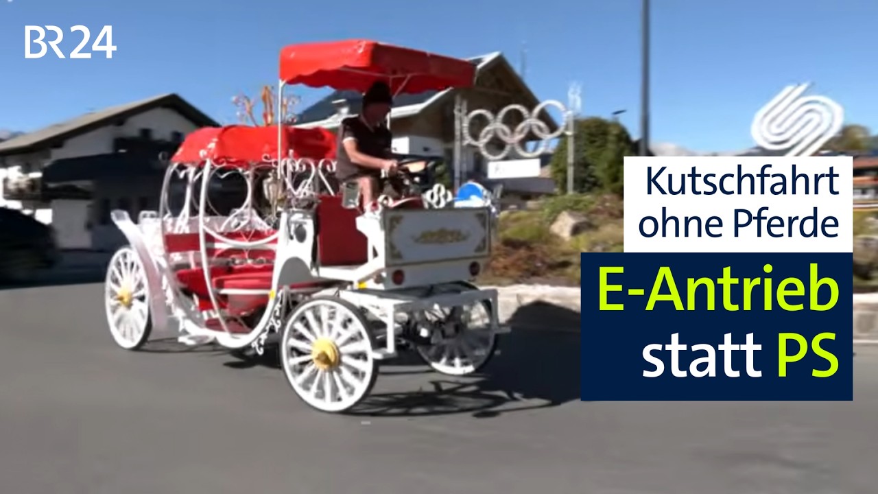 "Merkwürdig"? Kutsche ohne Pferde, stattdessen mit Elektro-Antrieb | Abendschau | BR24