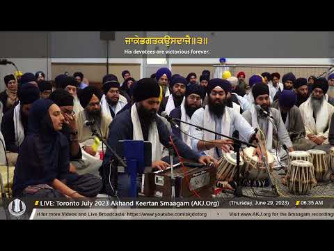 060 Bhai Tejaa Singh Jee UK @ Thursday AM Toronto July 2023 Annual Akhand Keertan Smaagam