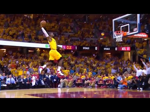 100 Superhuman LeBron James Dunks that Broke the Internet