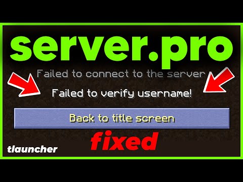 Error in a Minute - How to fix Failed to Verify Username (server.pro) Minecraft Multiplayer