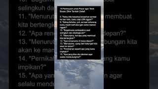 Download lagu 15 pernyataan untuk pacar agar tidak bosan,bikin tambah dekat! #shorts mp3 Download lagu 15 pernyataan untuk pacar agar tidak bosan,bikin tambah dekat! #shorts mp3