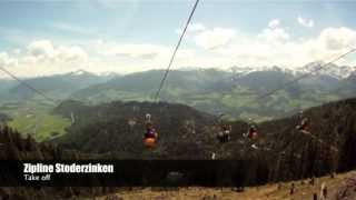 preview picture of video 'Zipline Stoderzinken:  Take off MAI 2013 - der größten Seil-Gleitfluganlage in den Alpen'
