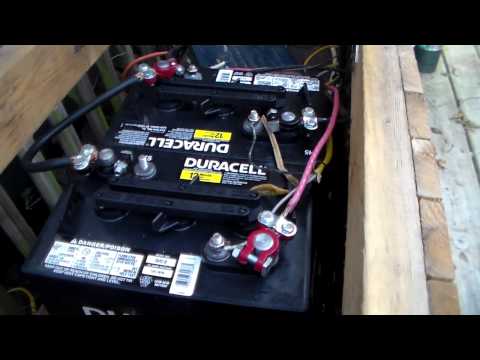 Sams club golf cart battery for solar battery (Duracell GC2 6 volt batteries)