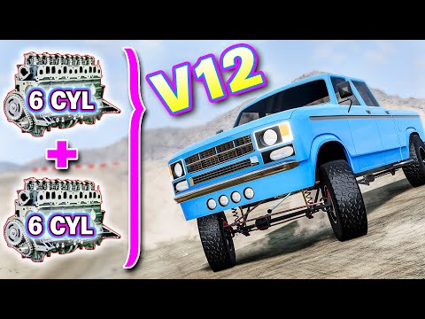 Building an Insane 8.0L V12 Dune Truck From TWO Inline 6 Engines! (Automation | BeamNG)