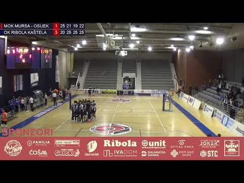 SUPERLIGA POLUFINALNA serija, MOK Mursa Osijek-OK Ribola Kaštela -  (sponzorira HT)