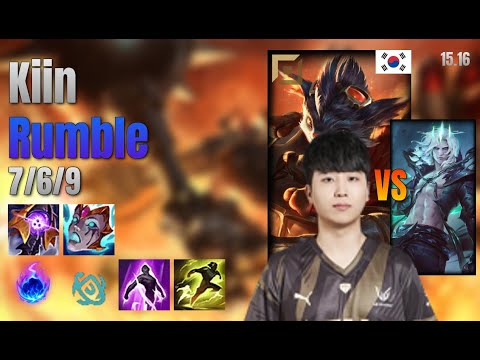 Kiin Top Rumble vs Viego lol KR solo rank Full Game 15.16 | 기인 럼블 vs 비에고