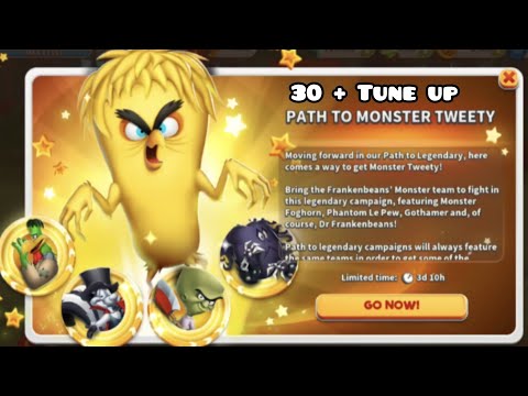 Looney tunes world of mayhem || legendary monster tweety rankup and Gameplay || 4k video..