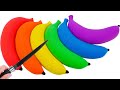 Satisfying Video DIY How To Make Rainbow Banana With Kinetic Sand Cutting ASMR Magic Sand B