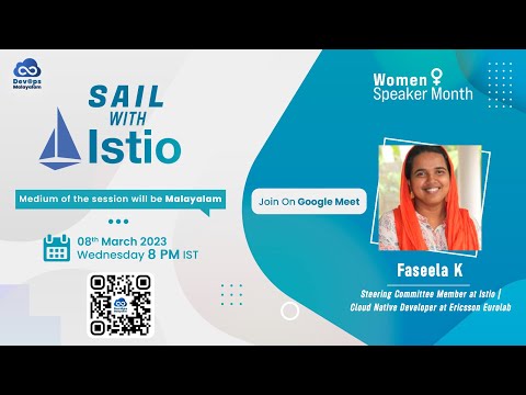 SAIL WITH ISTIO - മലയാളത്തിൽ |DevOps Malayalam Women Speaker Month | Faseela K