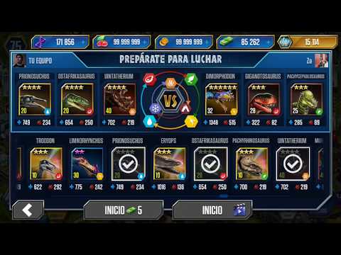 Jurassic World: The Game - Land VS Cenozoic Player Duel Battle 77 - Uintatherium Level 40 Debut!