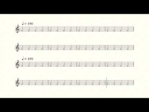 BPM 140-280 Smart Metronome (Accelerating Tempo)