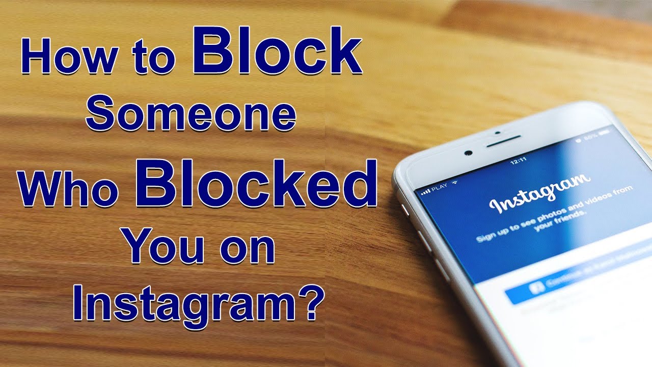 How to block someone who blocked me in the first place?