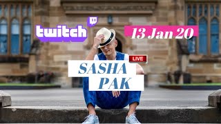 Sasha Pak’s Live Stream 13 Jan 2020
