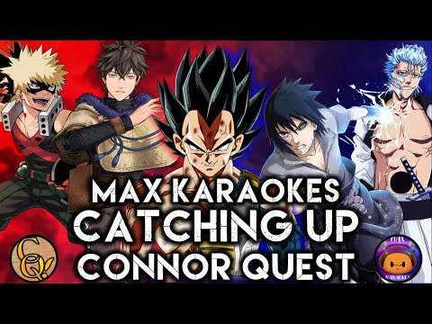 Karaoke for ANIME RIVALS SONG! 'Catching Up' - Connor Quest!