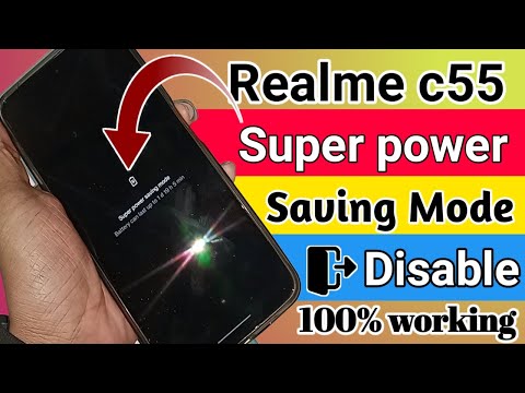 Realme c55 super power saving mode disable