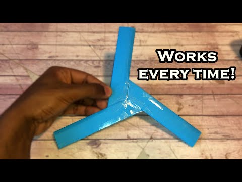 How to Make a Paper Boomerang - Works Every Time!