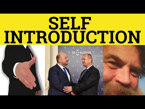 Making a SELF INTRODUCTION - ESL British English Pronunciation