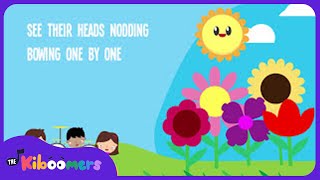 5 Little Flowers Song for Kids With Lyrics | Flower Songs for Children |  The Kiboomers