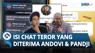ISI CHAT TEROR yang Diterima Andovi hingga Pandji Pragiwaksono di Tengah Demo di Gedung DPR RI