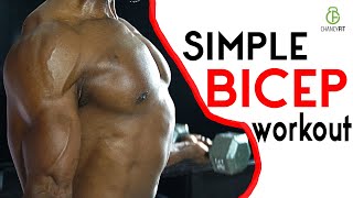 SIMPLE BICEPS WORKOUT USING DUMBBELL AT HOME