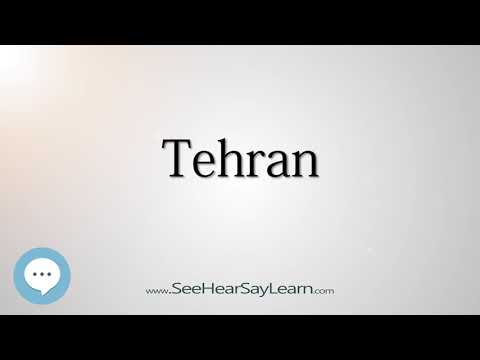 Tehran (How to Pronounce Cities of the World)💬⭐🌍✅