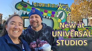 Universal Studios Florida Updates! Mardi Gras Merch And Food Booths Are Up! Rollercoaster Update!