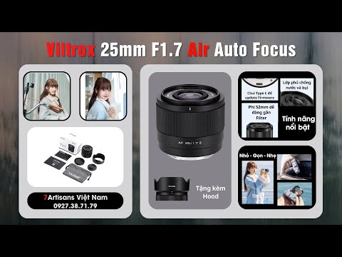Ống kính Viltrox 25mm F1.7 Air AF cho Fujifilm/Sony/Nikon