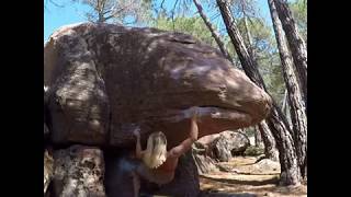 Video thumbnail de La morrena, 6c. Albarracín