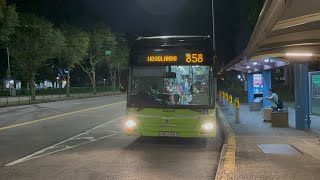 Tower Transit SG MAN NL323F A22 (Batch 2) SMB3069T on Service 858 departing Bus Stop 46289