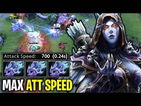 +700 ATTACK SPEED HARD CARRY DROW RANGER DESTROY JUGGERNAUT + CHAOS KNIGHT | DOTA 2