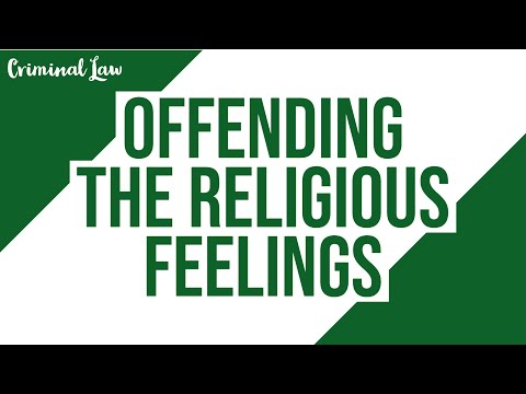 [Article 133] Offending the Religious Feelings; Criminal Law Discussion