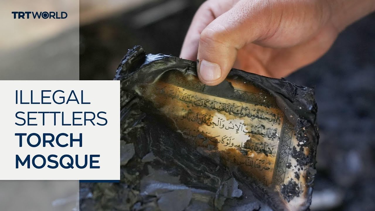 Illegal Israeli settlers set fire to mosque as violence surges