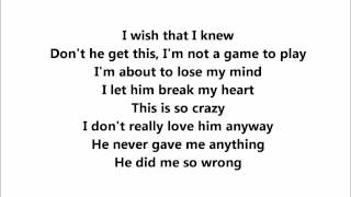 Britni Elise - Don&#39;t Give A Damn About You W/Lyrics