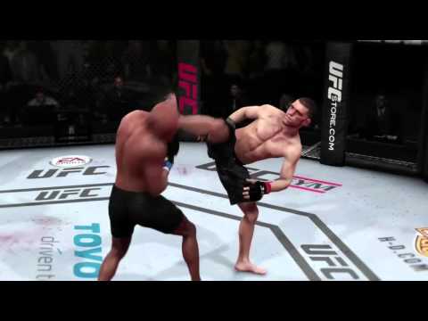 Nick Diaz KO's Anderson Silva on EA UFC for Xbox One!