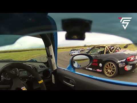 MX-5 Supercup Anglesey - Race 2 - Lap 1 Crash