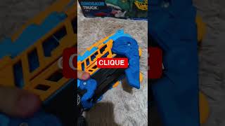 caminhão dinossauro engole carrinhos #brinquedo #presentedenatal