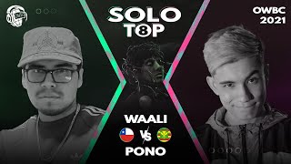 ❤️❤️（00:06:25 - 00:08:05） - WAALI VS PONO | Online World Beatbox Championship 2021 | TOP 8 | SOLO BATTLE