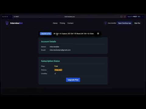 InterviewBot video preview