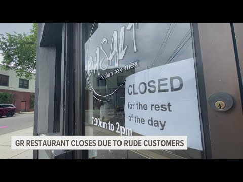 'An epidemic of entitlement': GR restaurant closes after line of rude customers