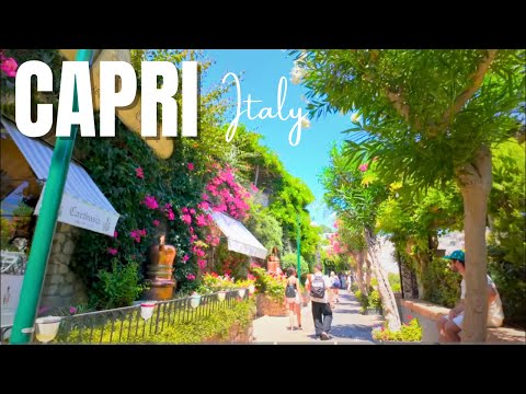 CAPRI ITALY 🇮🇹 The Most Beautiful Island in the World ☀️ Walking Tour 🏝️ Immersive Video & Captions