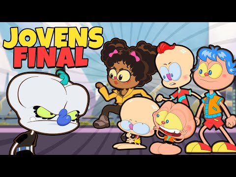 Mongo e Drongo Jovens - com a TIDI JOVEM na BATALHA FINAL contra o Zongo Jovem - Desenho Animado